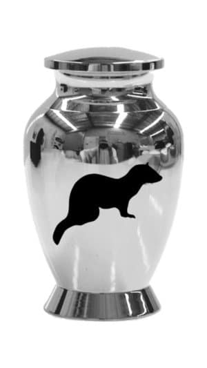 E17 - Exotic Urn - Silver Ferret